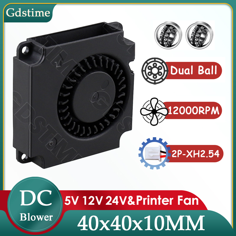 Direct Drive Extruder - Gdstime 4010 Fan 24V 12V 5V