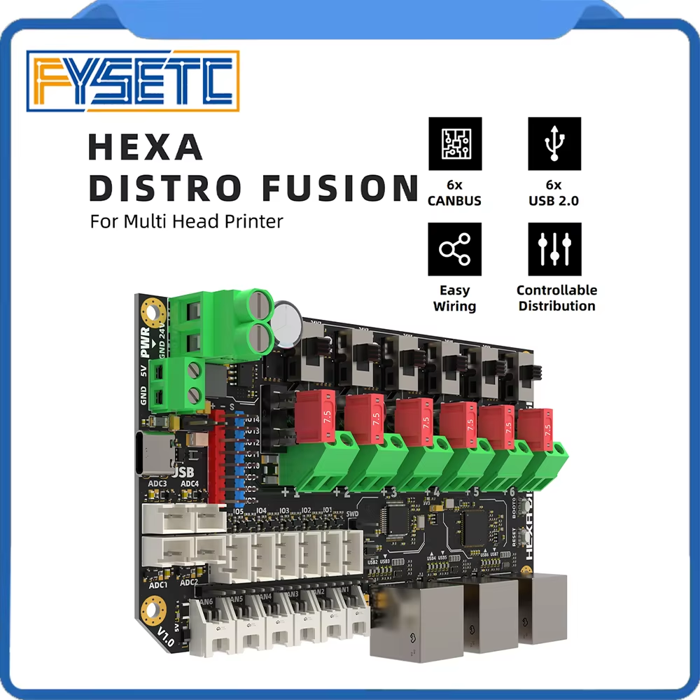 Direct Drive Extruder - FYSETC Hexa Distro Fusion Board Based