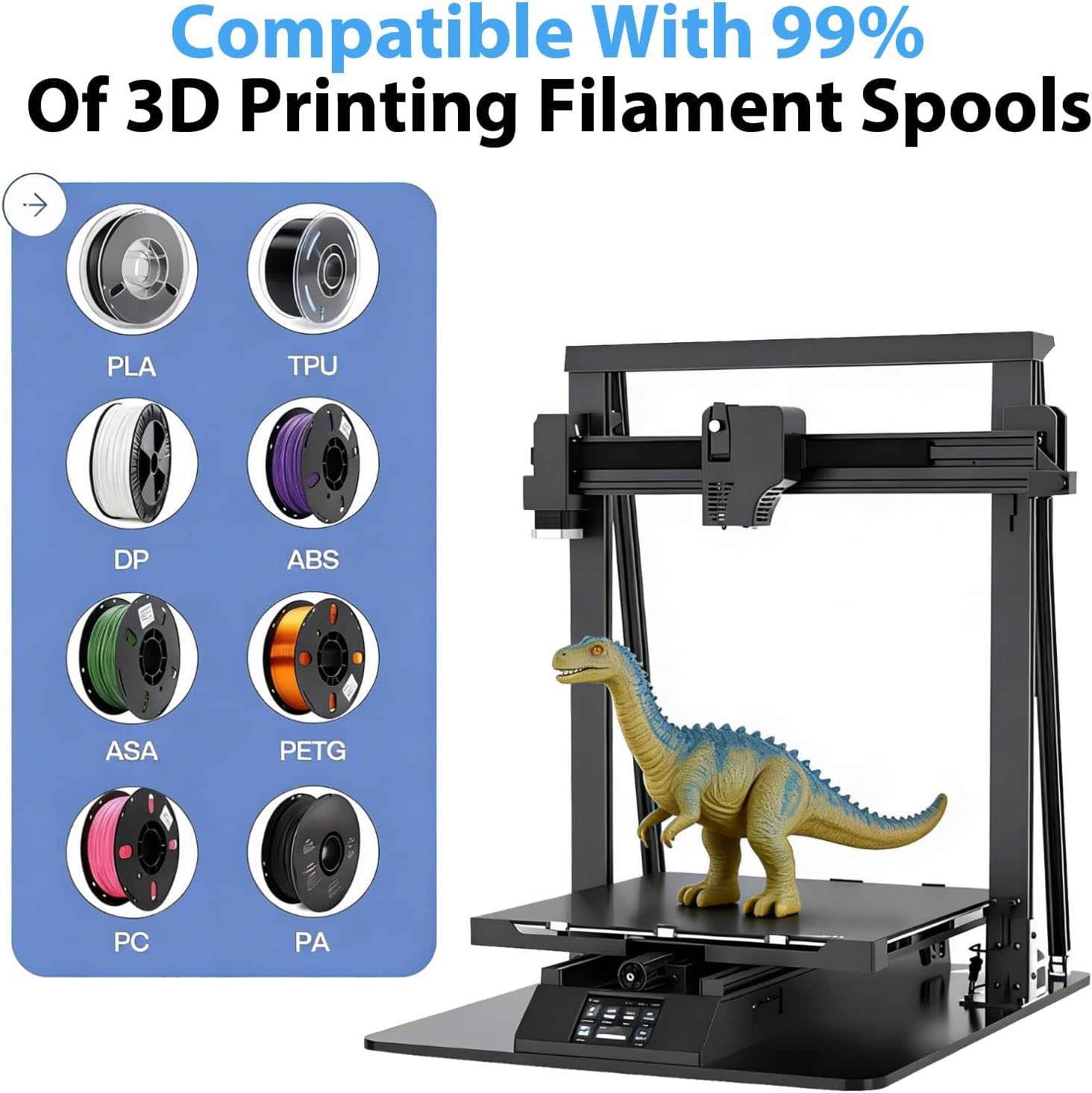 Upgraded 3D Printer Black Fila - Petg Filament recension och pris