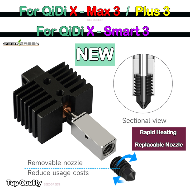 Hotend For Qidi X plus 3 / X m - Hotend 0.4Mm recension och pris