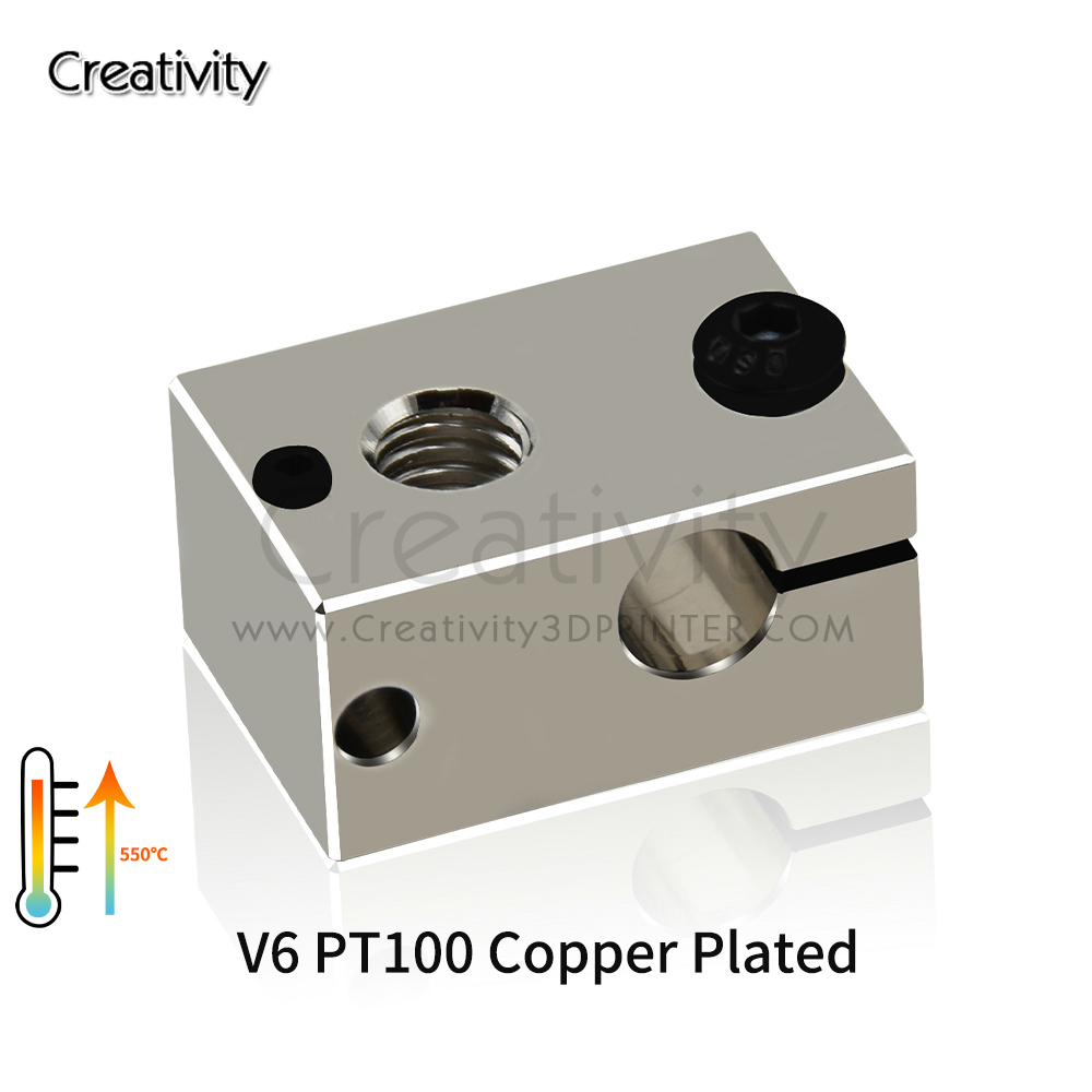 V6 PT100 Heater Block Plated C - Direct Drive Extruder recension och pris