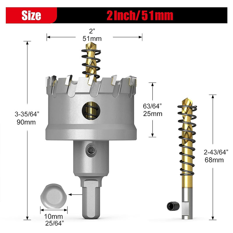 TCT Carbide Hole Saw Kit Carbi - Nozzle Tungsten recension och pris