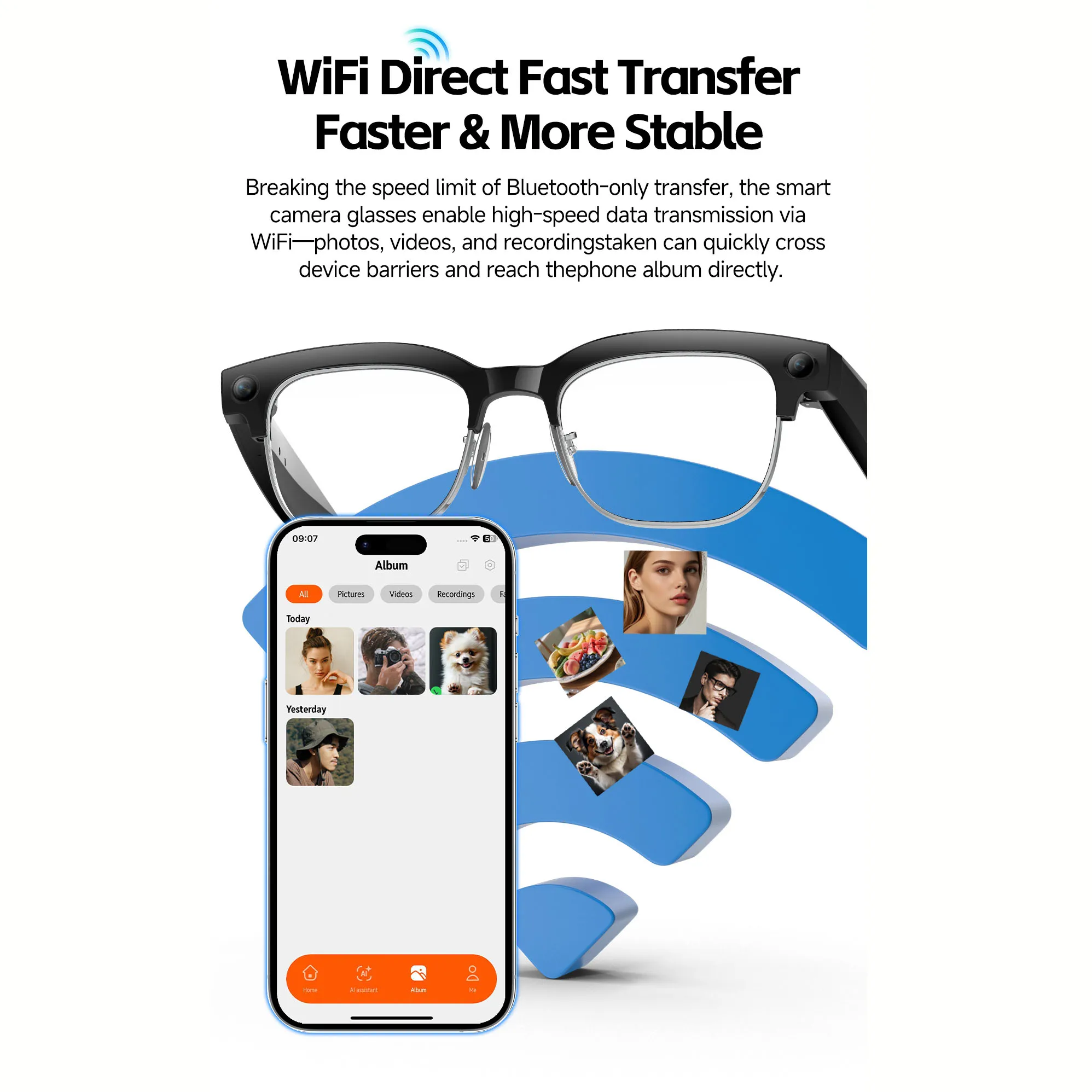 AI Smart Glasses with Voice Wa - Bltouch recension och pris