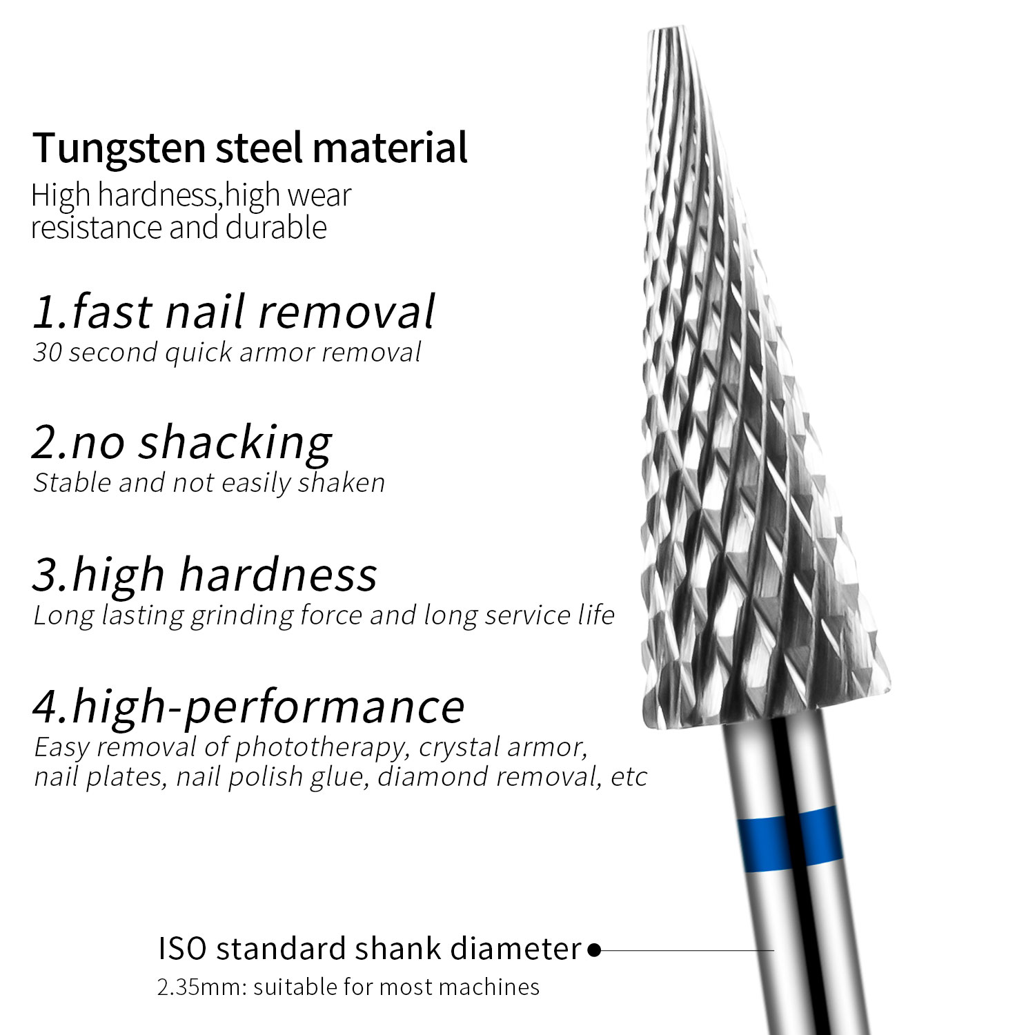 Tip Tungsten Carbid Nail Drill - Nozzle Tungsten recension och pris