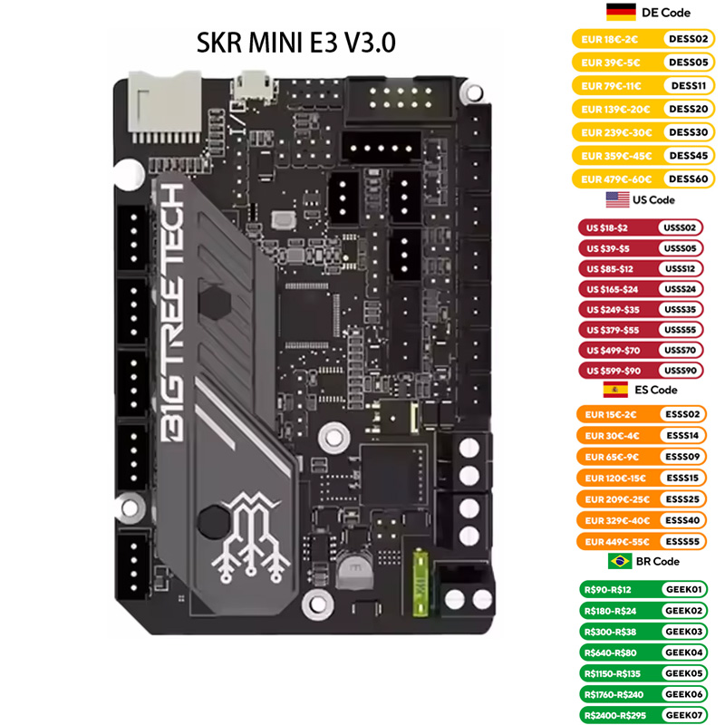 BIGTREETECH SKR MINI E3 V3.0 3 - Mks Sgen recension och pris