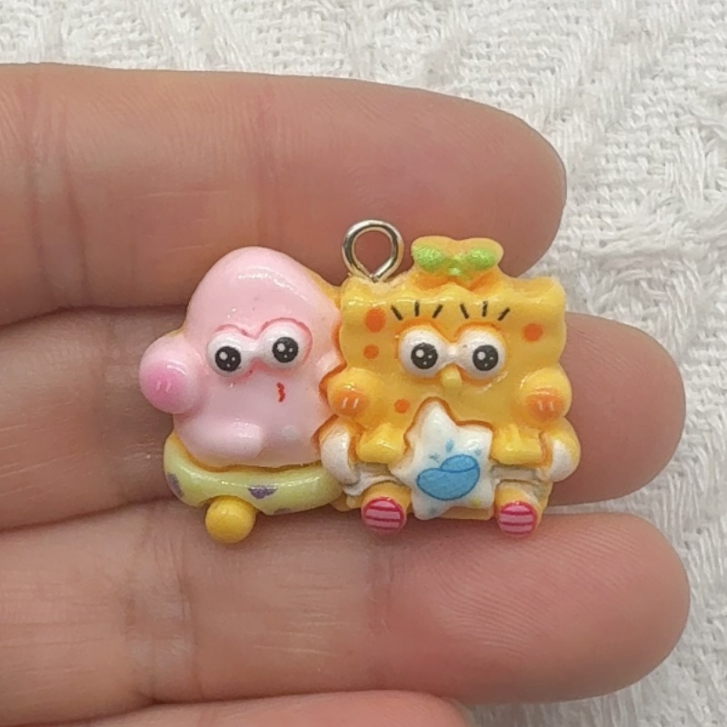 10pcs cartoon resin pendant, D - Resin recension och pris