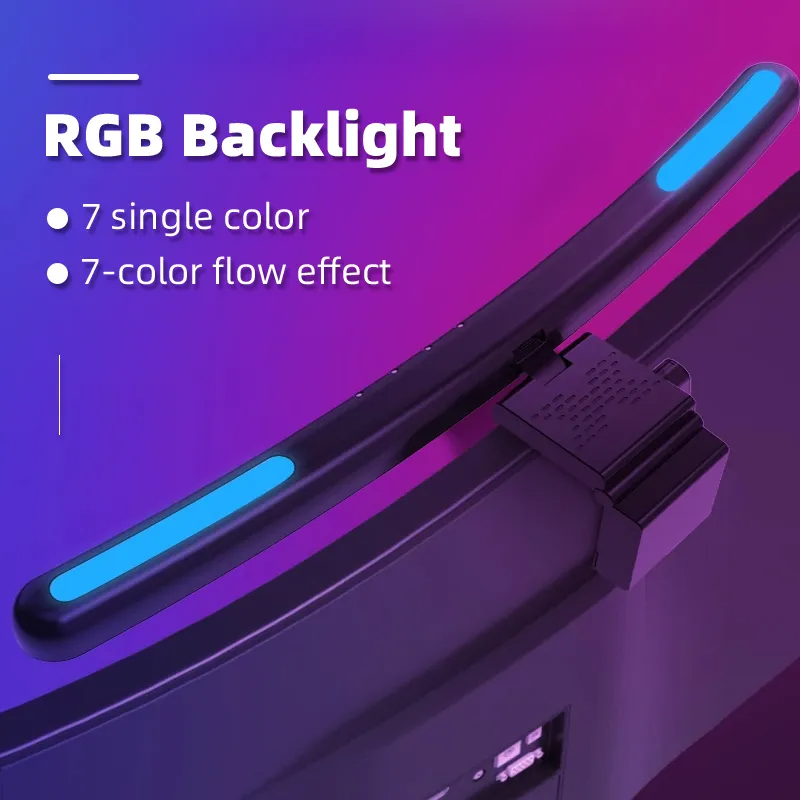 Curved LED Monitor Light Bar U - Glass Bed recension och pris